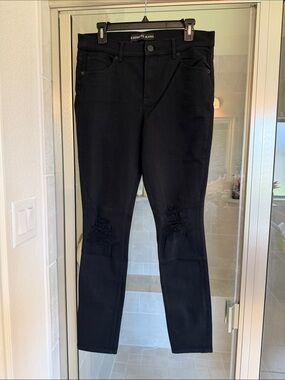 BNWT! Express Jeans Black Distressed Skinny Jeans size 12R